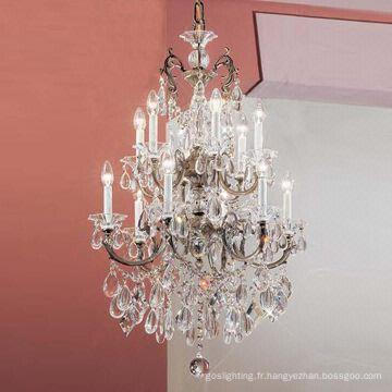 Chandelier moderne de bougie de cristal de mariage (WD06066-6 + 6)